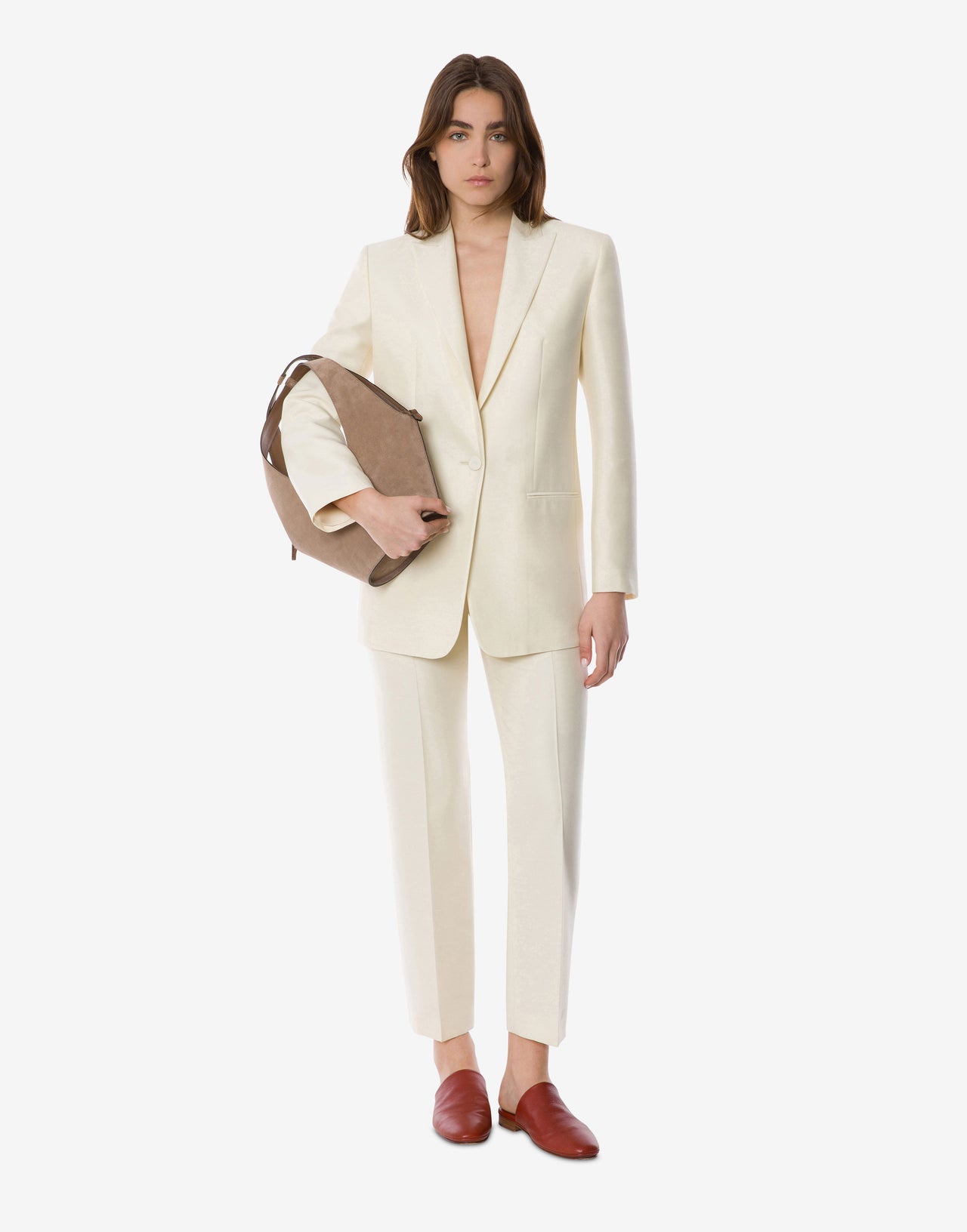 Wool silk suit jacket White Alberta Ferretti Boutique Online 2