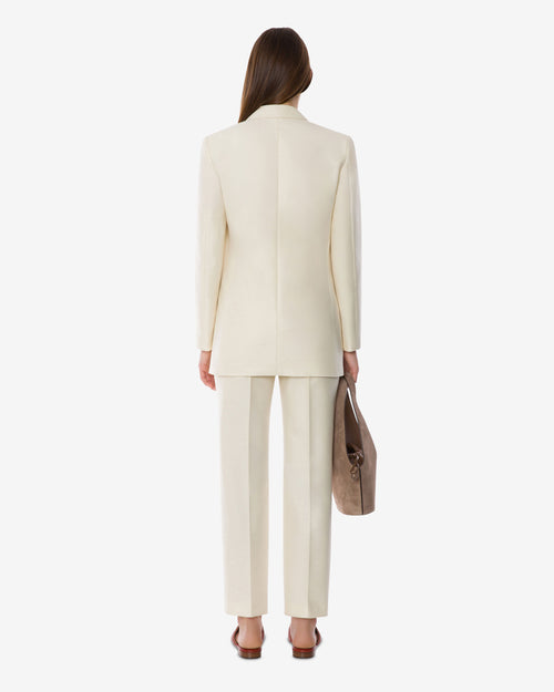 Wool silk suit jacket