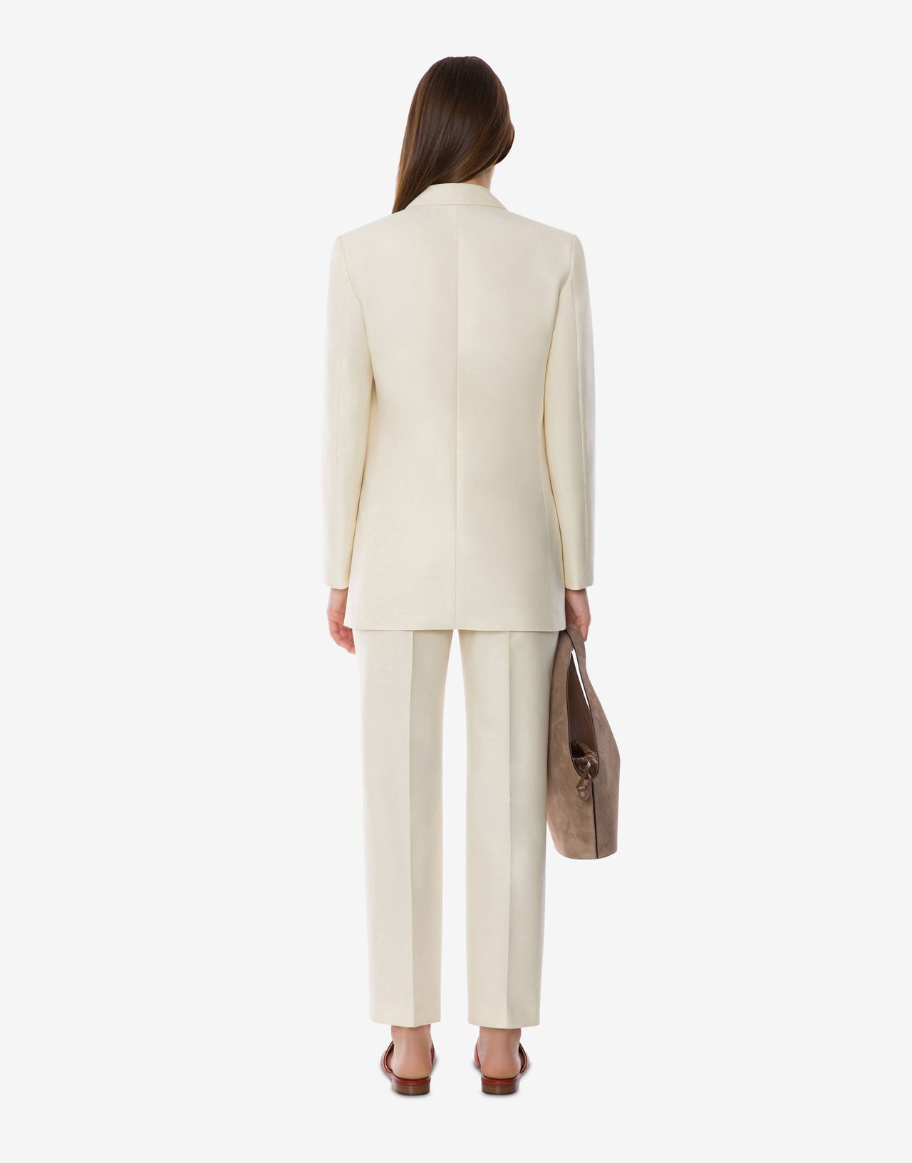 Wool silk suit jacket White Alberta Ferretti Boutique Online 3