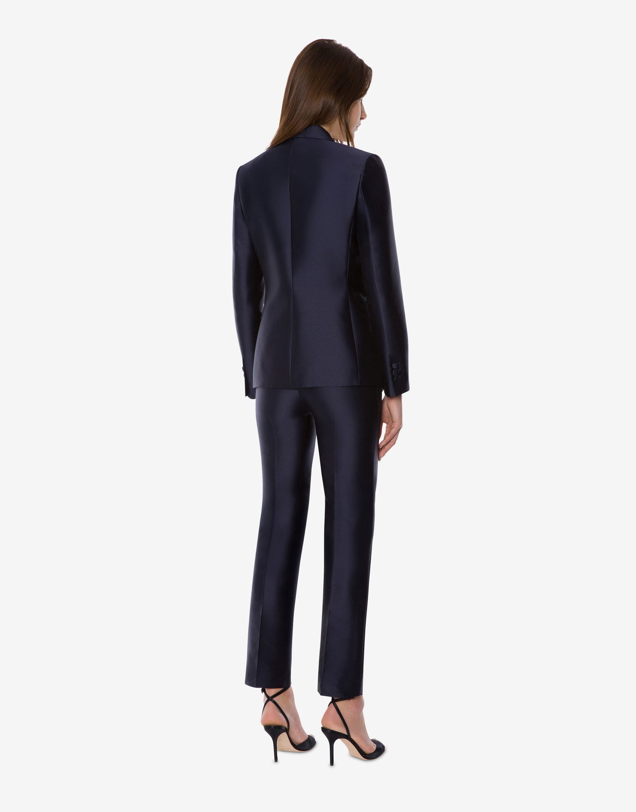 Veste de soirée Mikado Bleu Alberta Ferretti Boutique Online 2