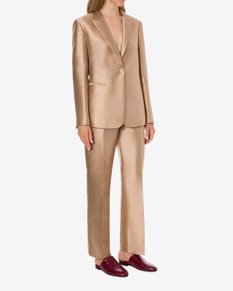 Mikado evening jacket Beige Alberta Ferretti Boutique Online 1