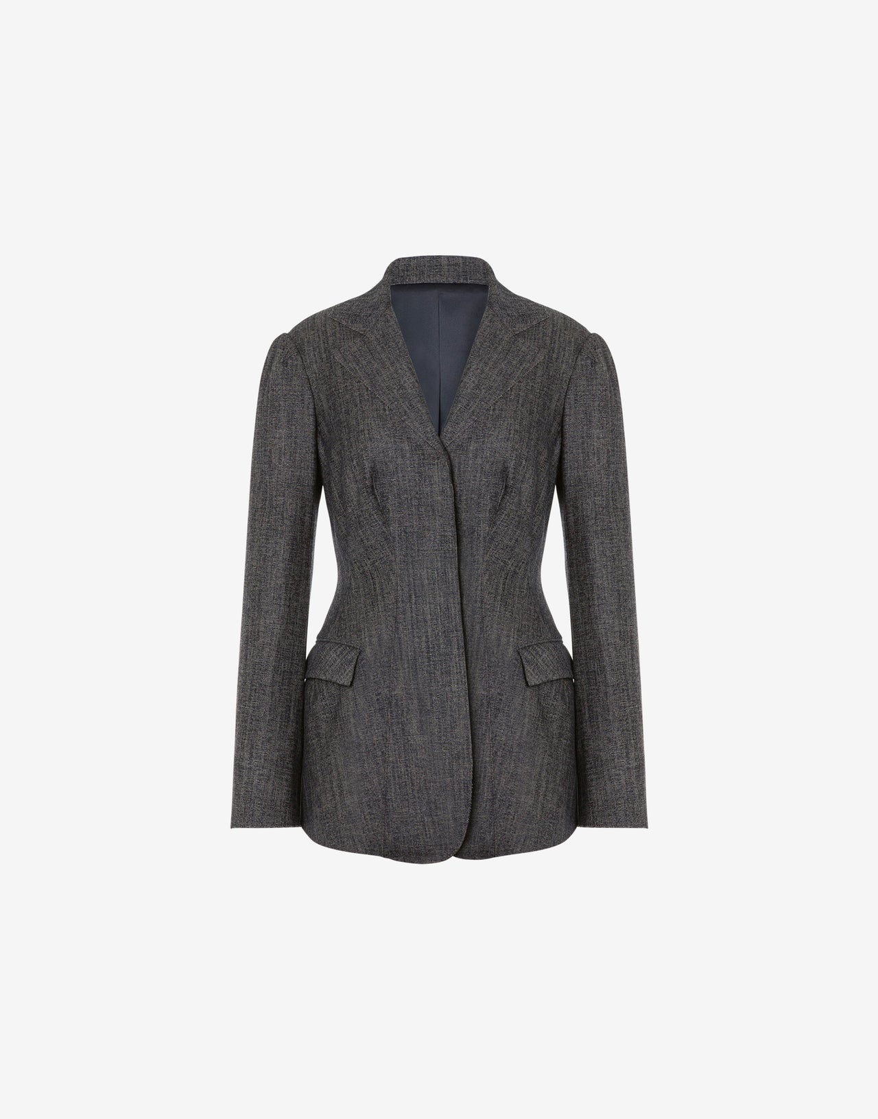 Stretch-Woll-Cocktailjacke 灰色 Alberta Ferretti Boutique Online 4