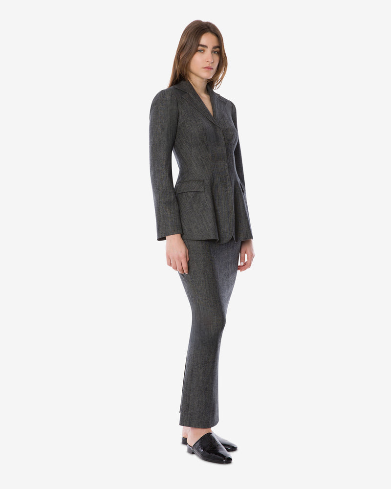 Stretch wool cocktail jacket Grey Alberta Ferretti Boutique Online 0