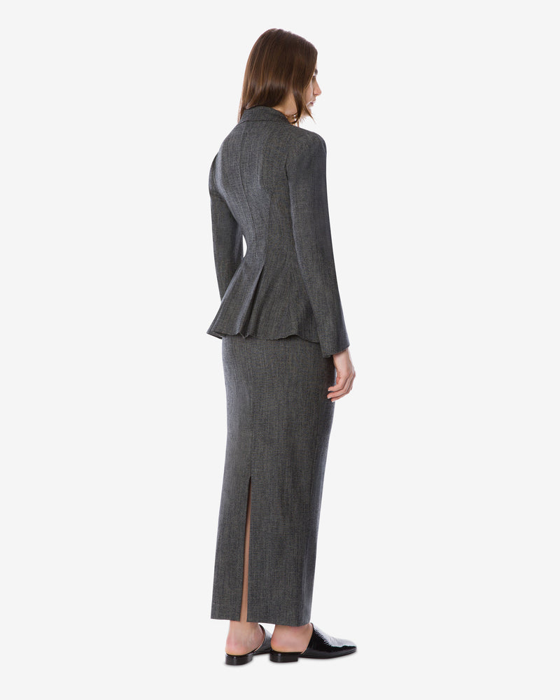 Stretch wool cocktail jacket Grey Alberta Ferretti Boutique Online 1