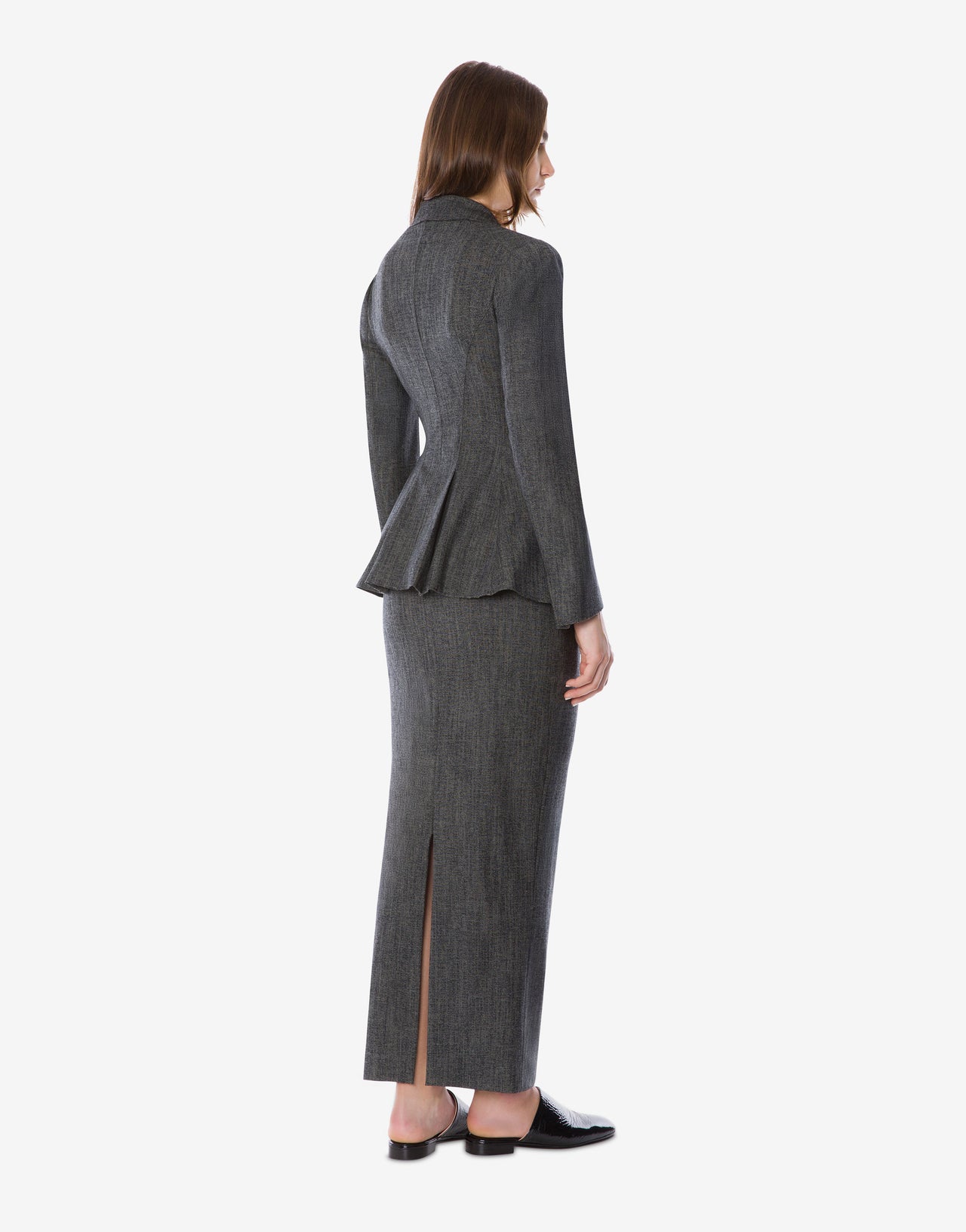 Stretch-Woll-Cocktailjacke 灰色 Alberta Ferretti Boutique Online 2