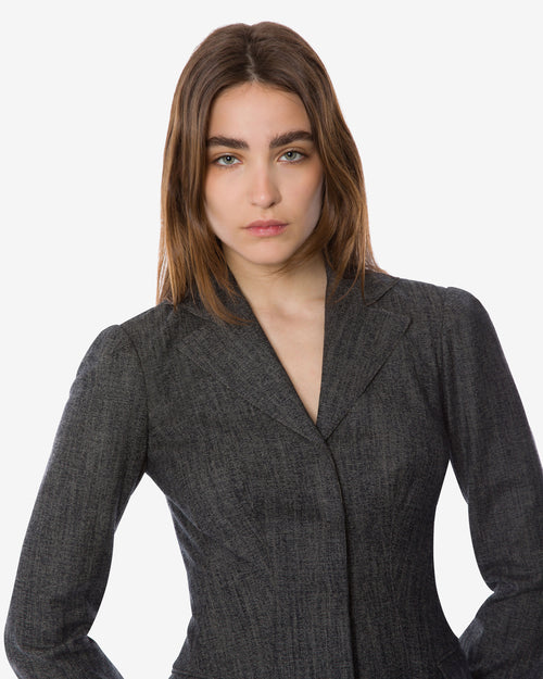 Stretch wool cocktail jacket