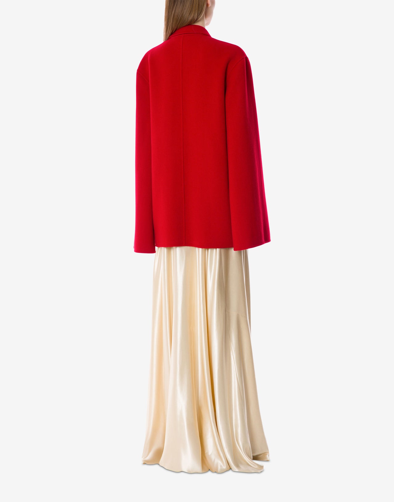 Veste de chambre ceinturée en cachemire Rouge Alberta Ferretti Boutique Online 3