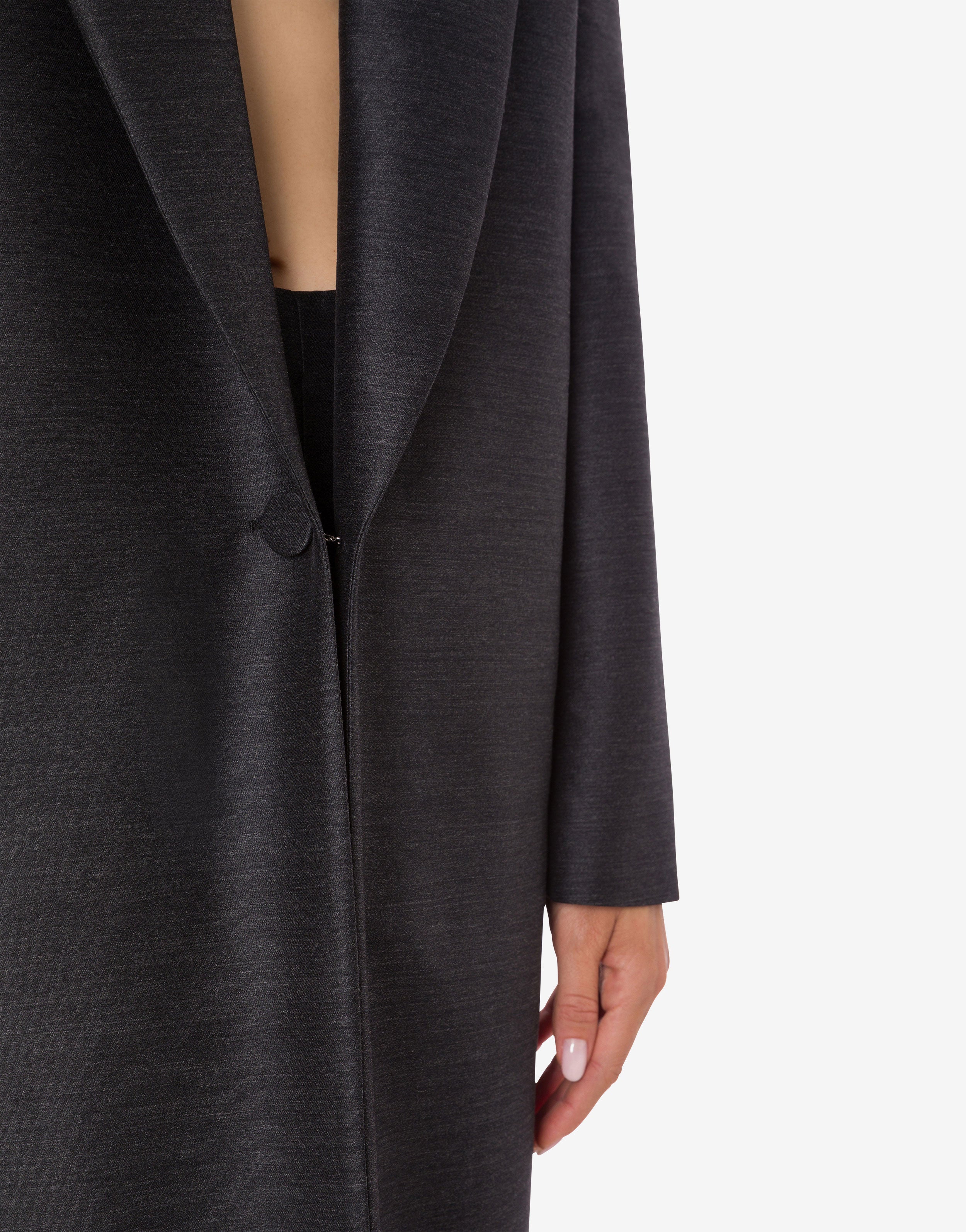Wool silk long suit coat | Alberta Ferretti