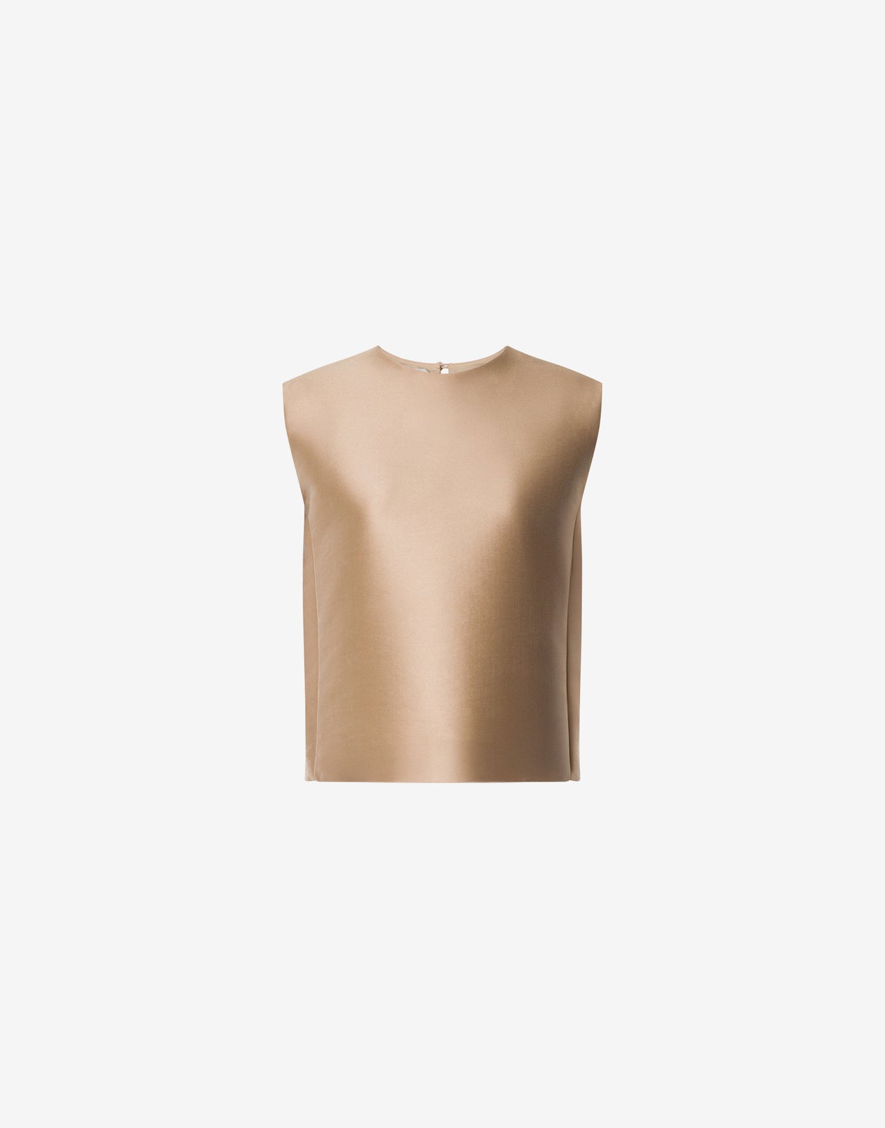 Mikado sleeveless tank top Gold Alberta Ferretti Boutique Online 1