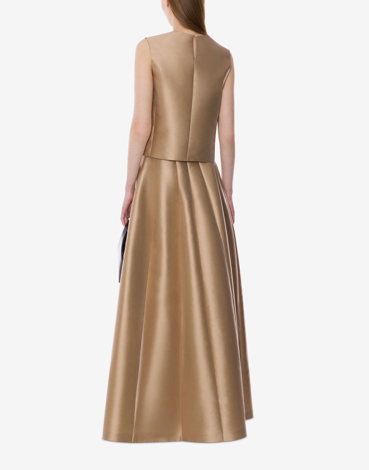 Mikado sleeveless tank top Gold Alberta Ferretti Boutique Online 3