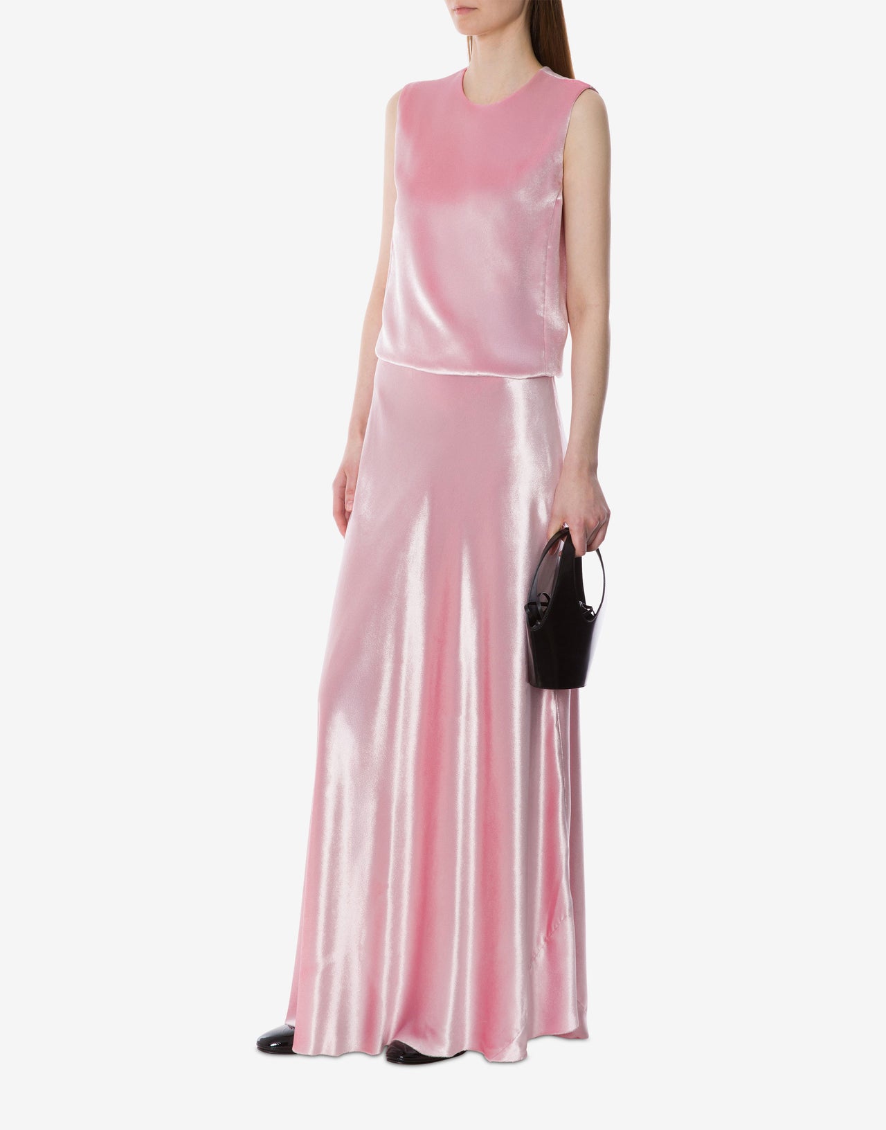 Sleeveless velvet tank top Pink Alberta Ferretti Boutique Online 2
