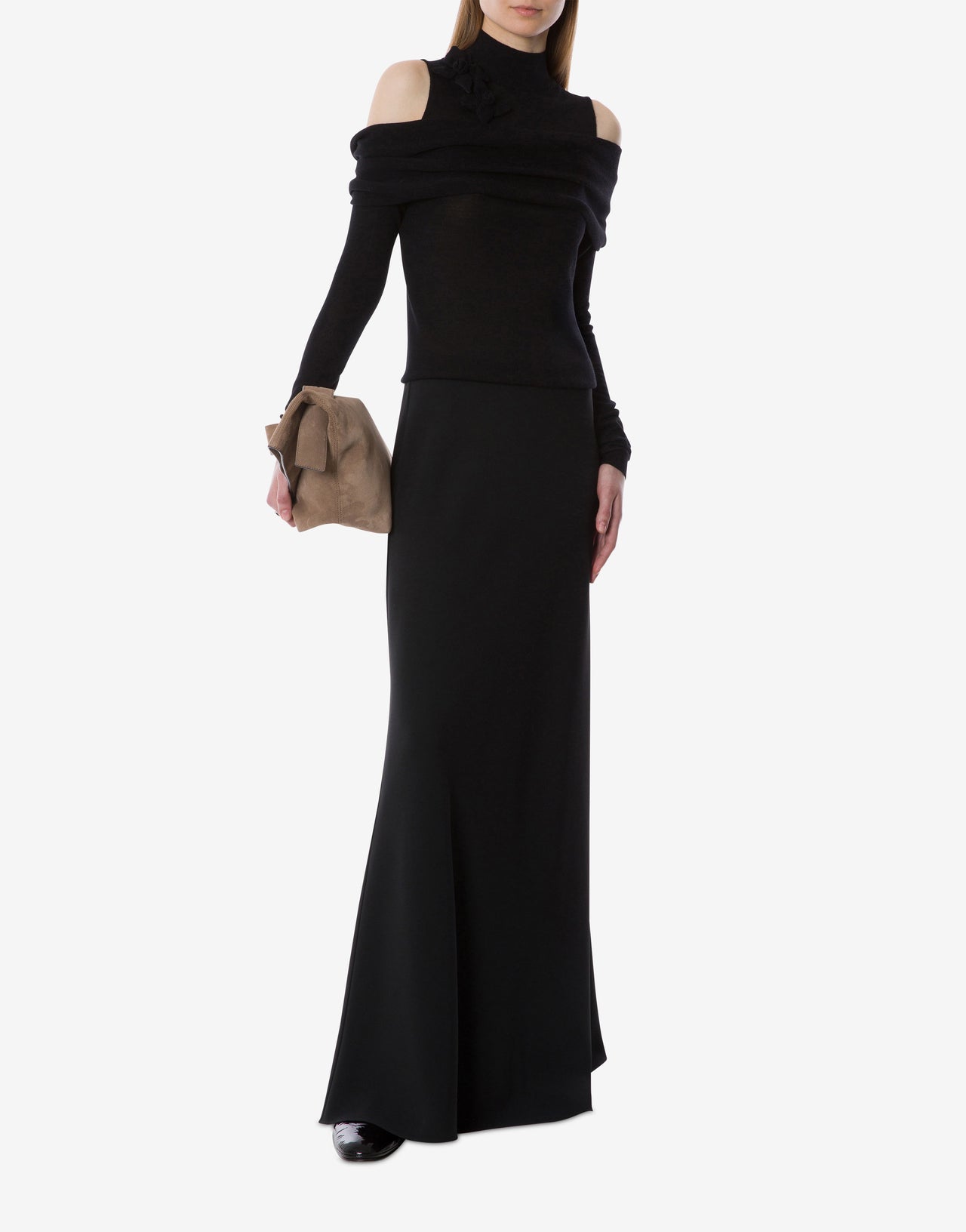 Cut-out cashmere turtleneck sweater Black Alberta Ferretti Boutique Online 2