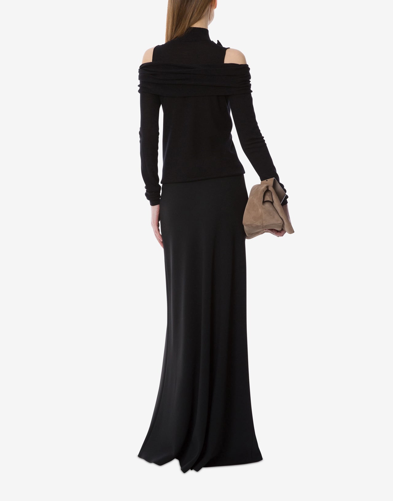 Cut-out cashmere turtleneck sweater Black Alberta Ferretti Boutique Online 3