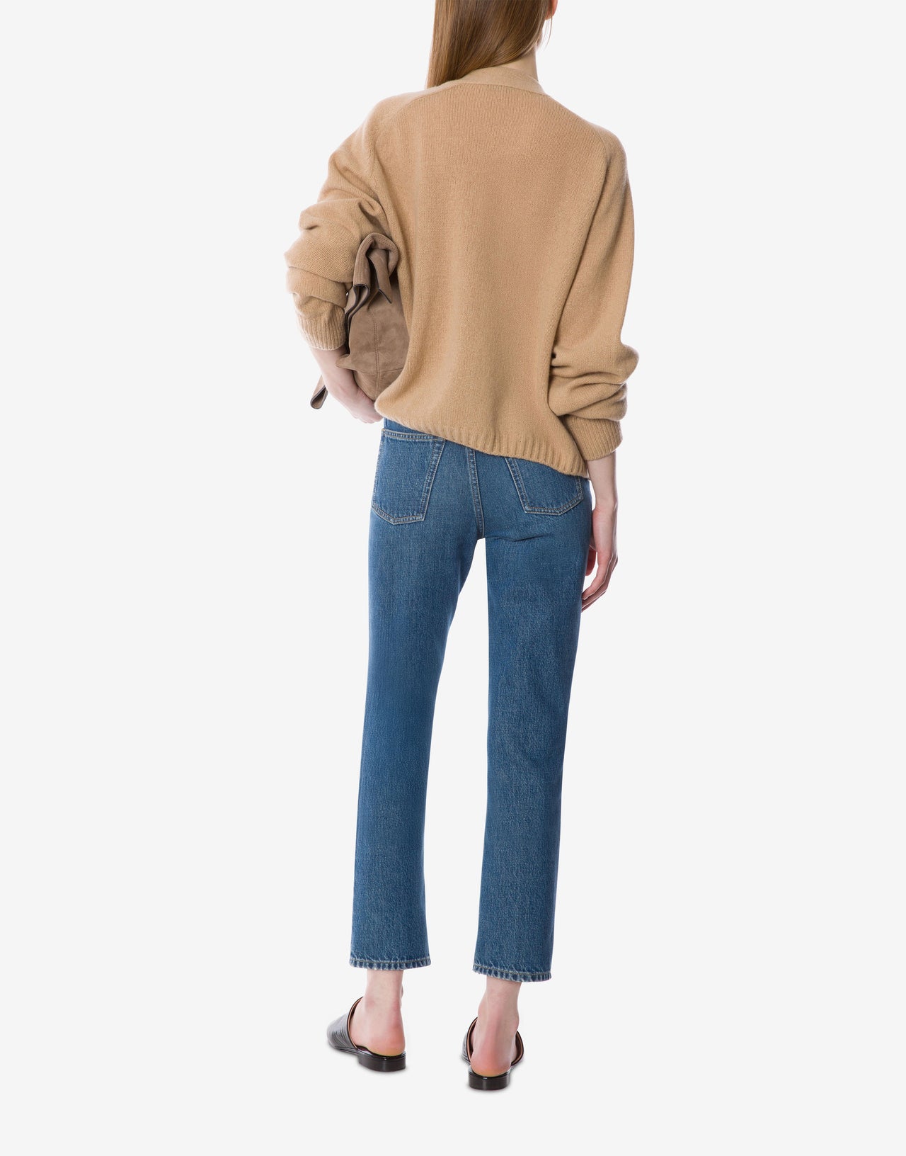 Bestickte Kaschmir-Strickjacke Beige Alberta Ferretti Boutique Online 3