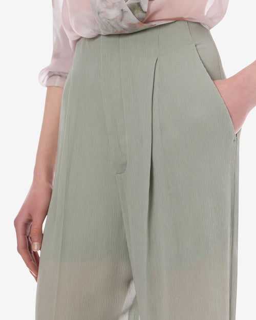 Trousers in creponne viscose