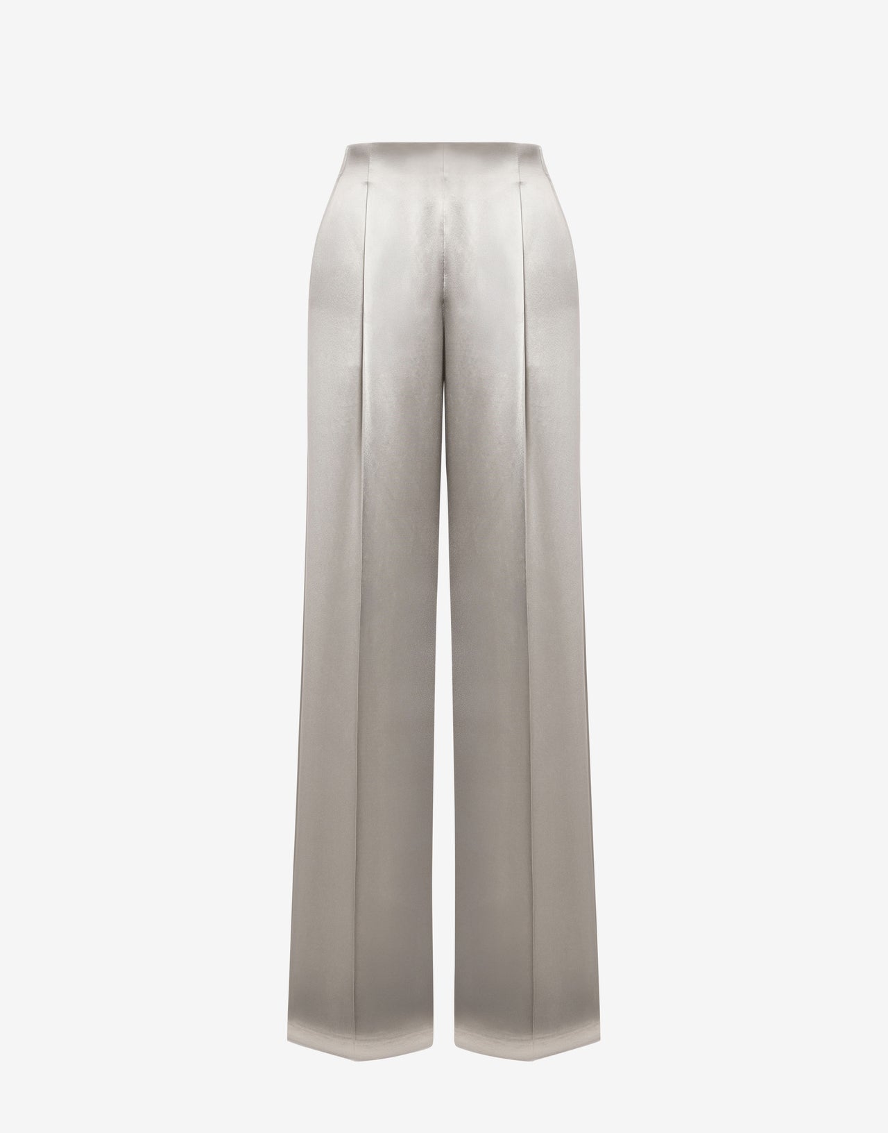 광택 새틴 바지 Grey Alberta Ferretti Boutique Online 4