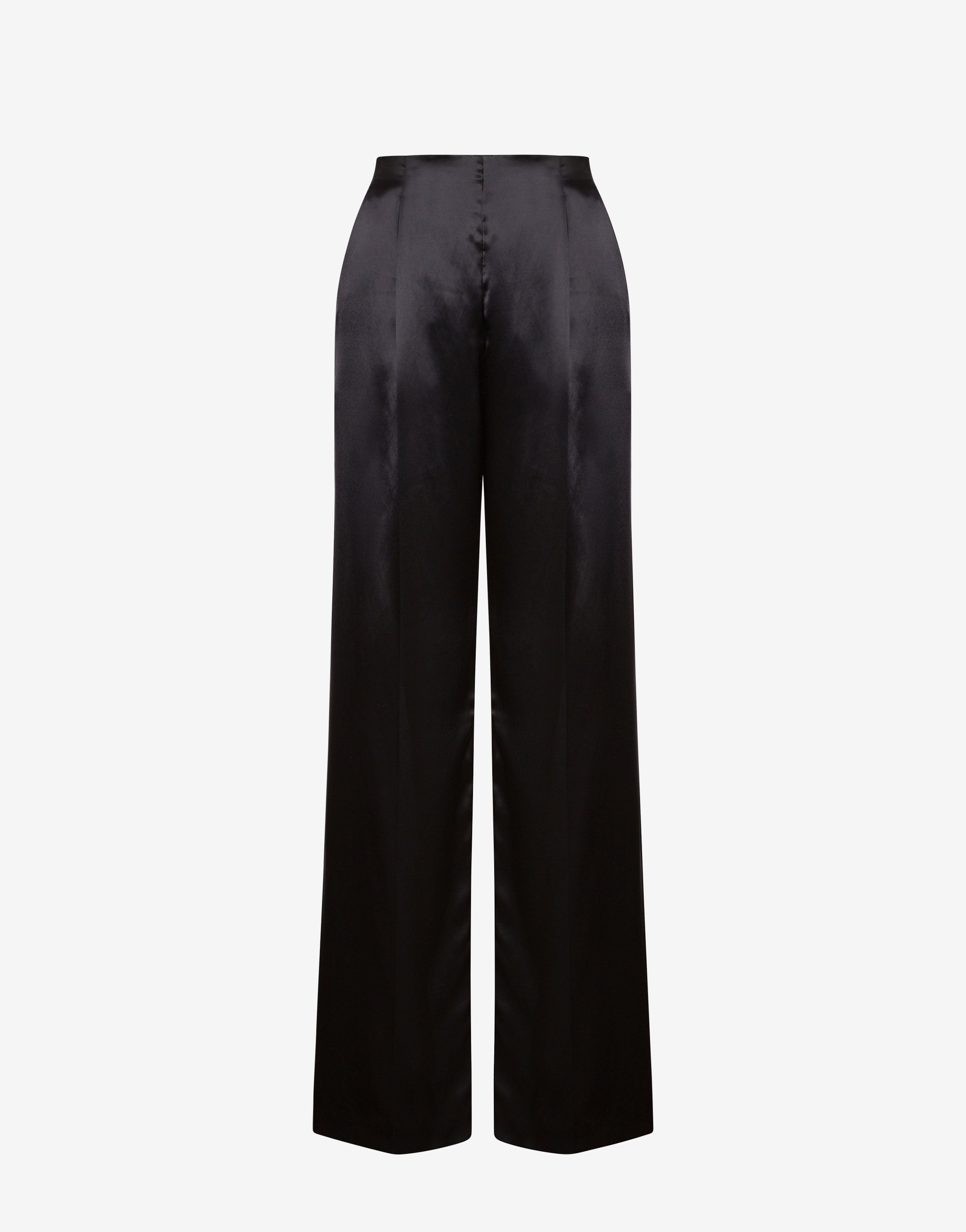 Trousers in glossy satin | Alberta Ferretti