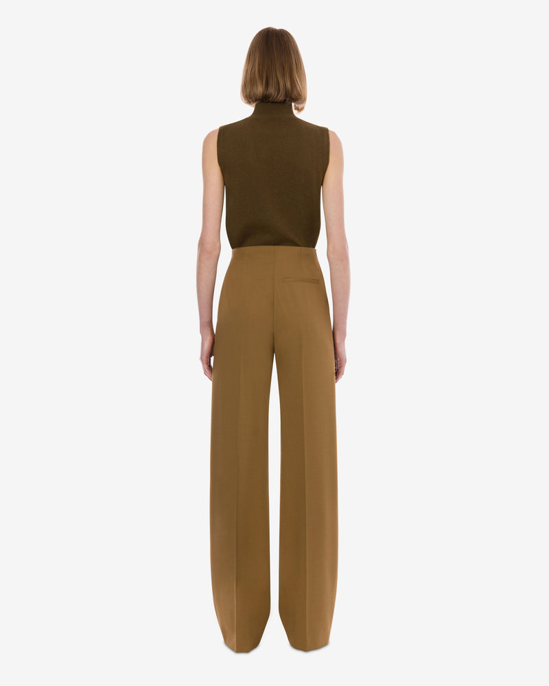 Tropical wool trousers Brown Alberta Ferretti Boutique Online 1