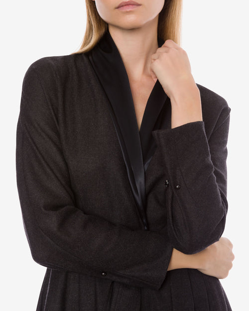 Lightweight wool combined dress