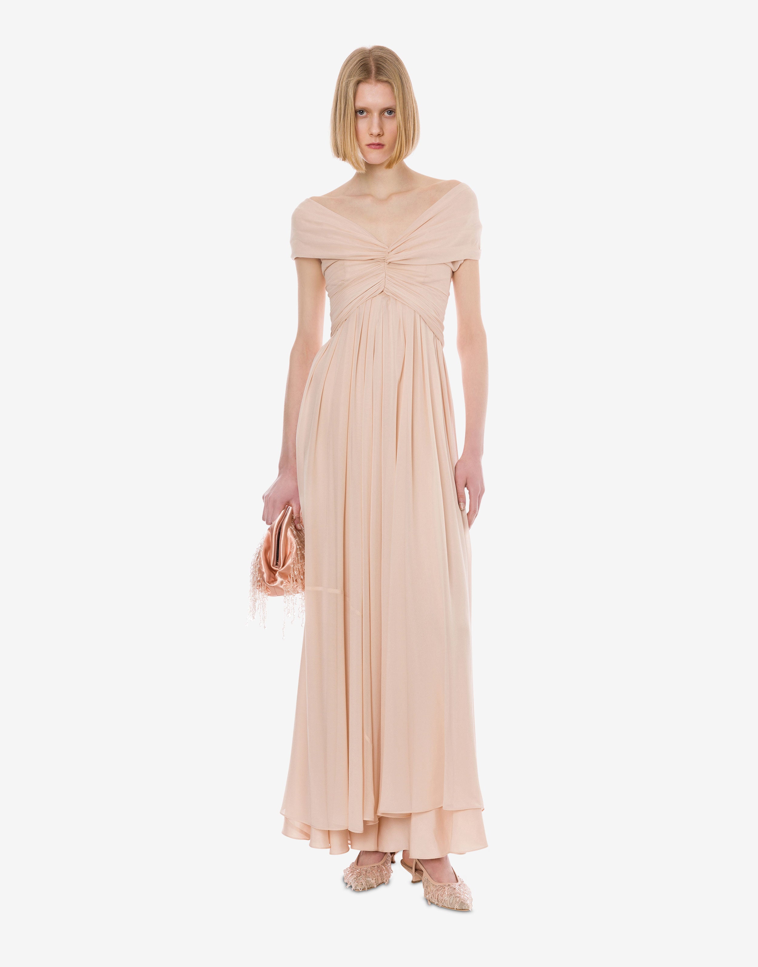 Dress in silk georgette | Alberta Ferretti