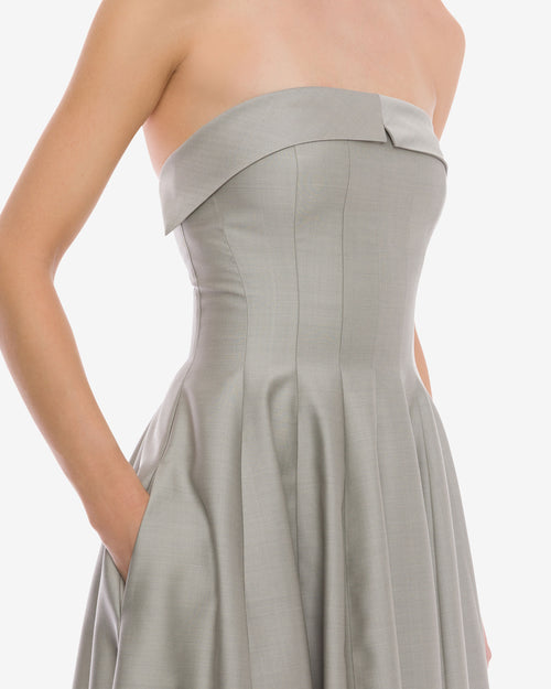 Dress in wool and silk