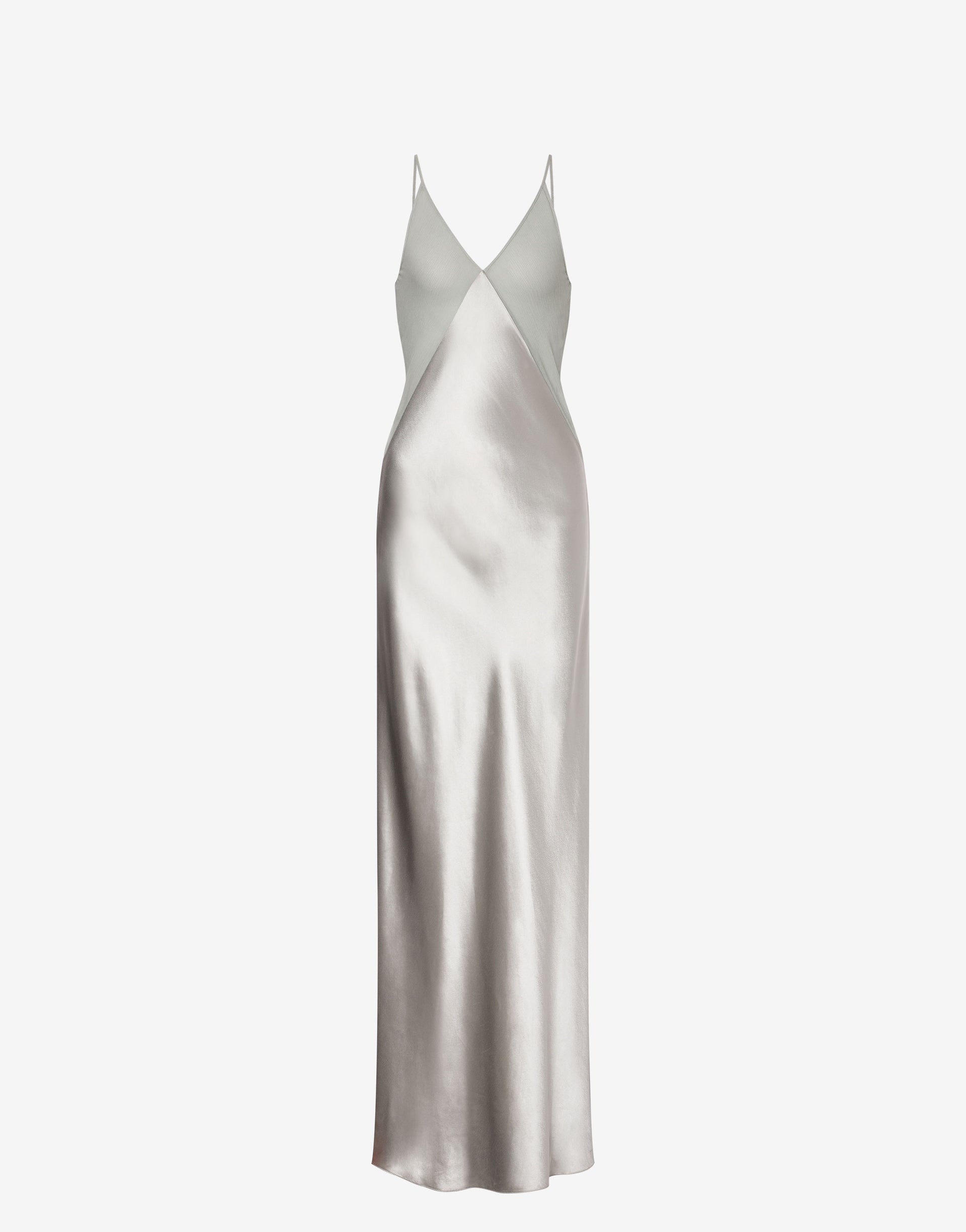 grey slip dress midi Dakota Midi Slip Dress w/ Leaf Motif main image 0