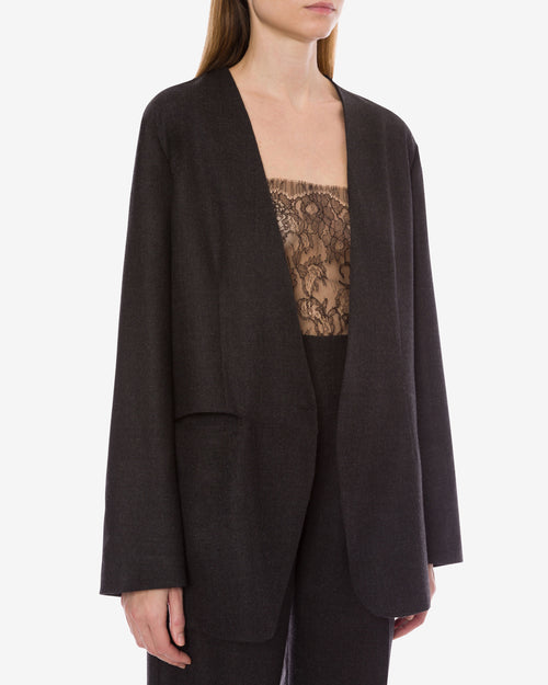 Knotted blazer in lightweight wool