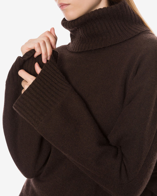 Sweater in merino wool, silk, and cashmere