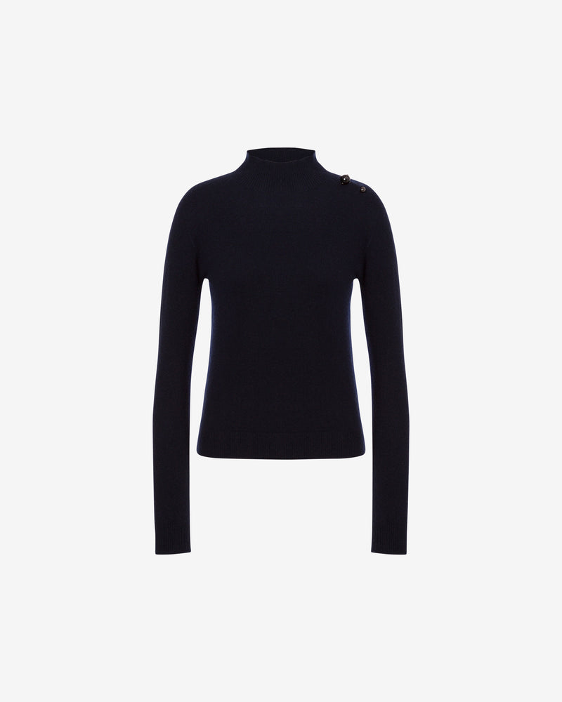 Sweater in pure cashmere Blue Alberta Ferretti Boutique Online 0