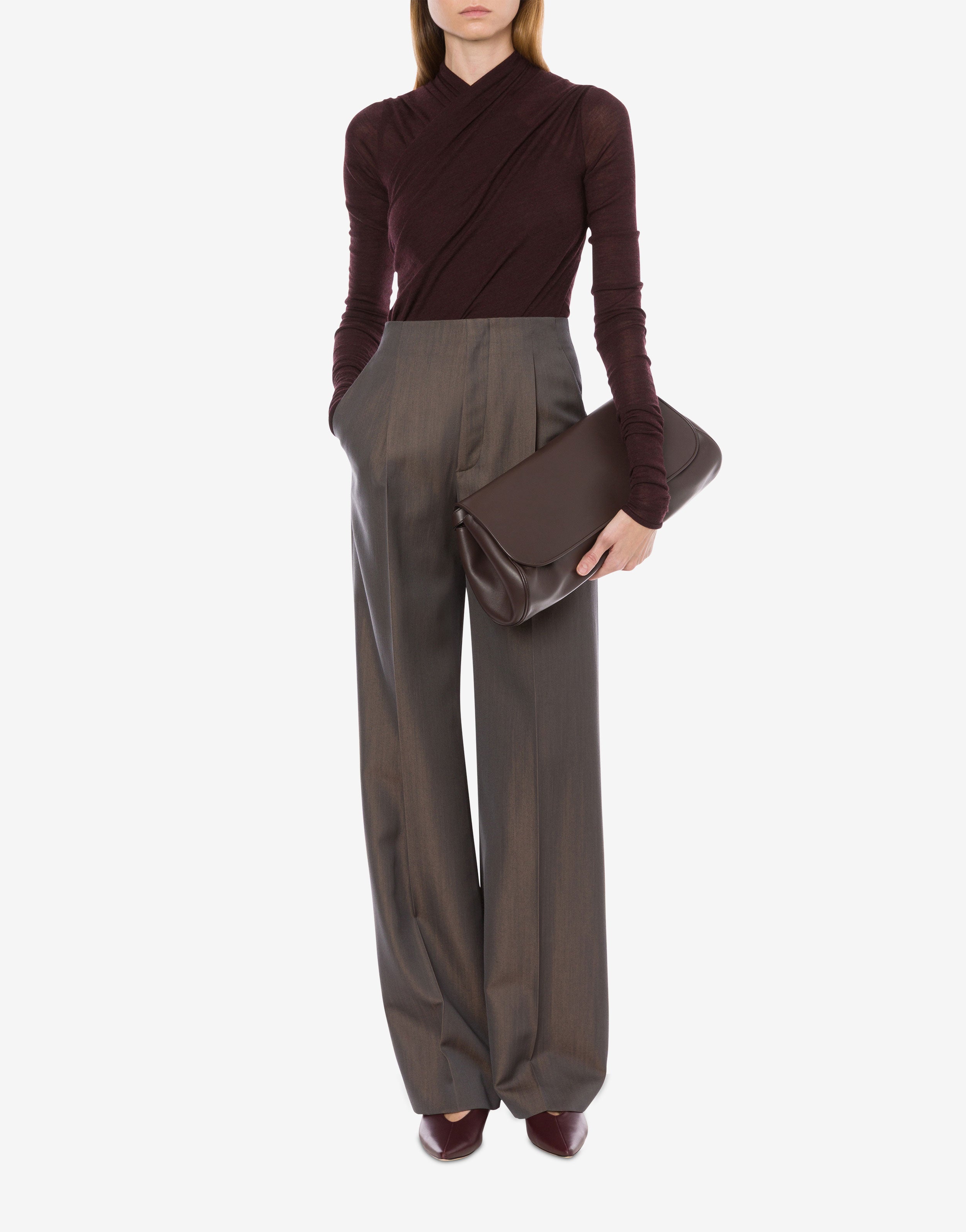 Bodysuit in pure extra-light merino wool | Alberta Ferretti