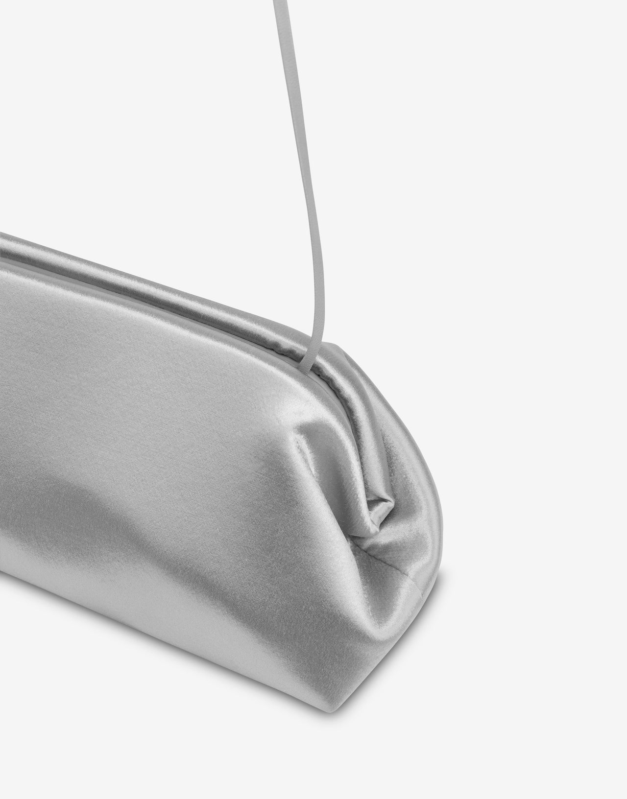 Mini clutch en satin brillant 银色 Alberta Ferretti Boutique Online 3