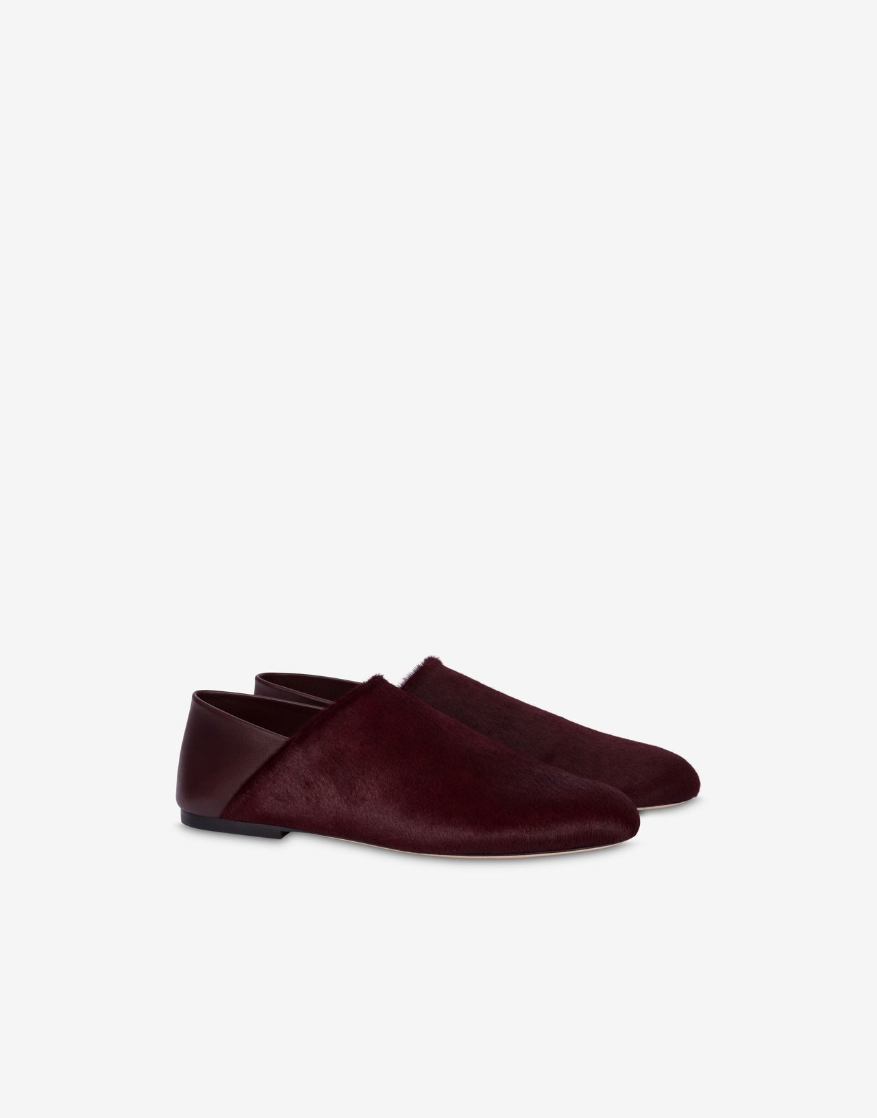 Slipper de piel de becerro Shetland Marrón Alberta Ferretti Boutique Online 1