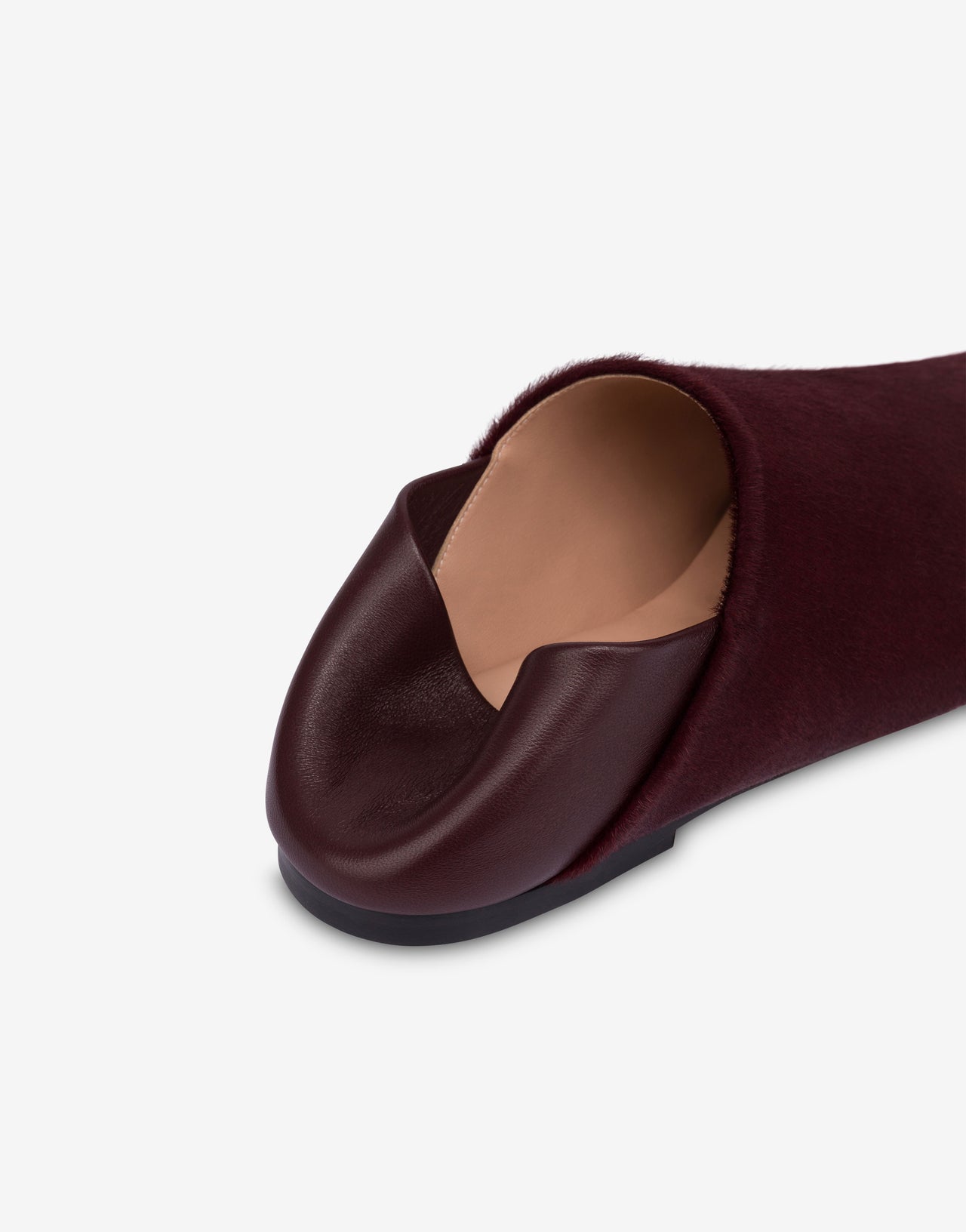 Slipper de piel de becerro Shetland Marrón Alberta Ferretti Boutique Online 3