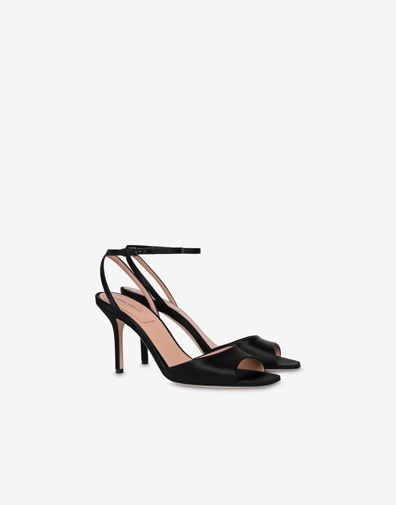 Glossy satin heels Alberta Ferretti