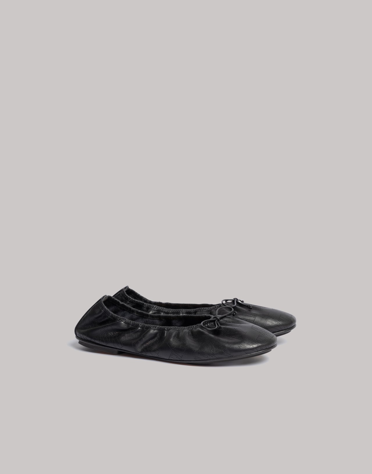 Soft leather ballet shoes 黑色 Alberta Ferretti Boutique Online 1