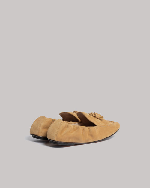 Soft leather loafers Beige Alberta Ferretti Boutique Online 1