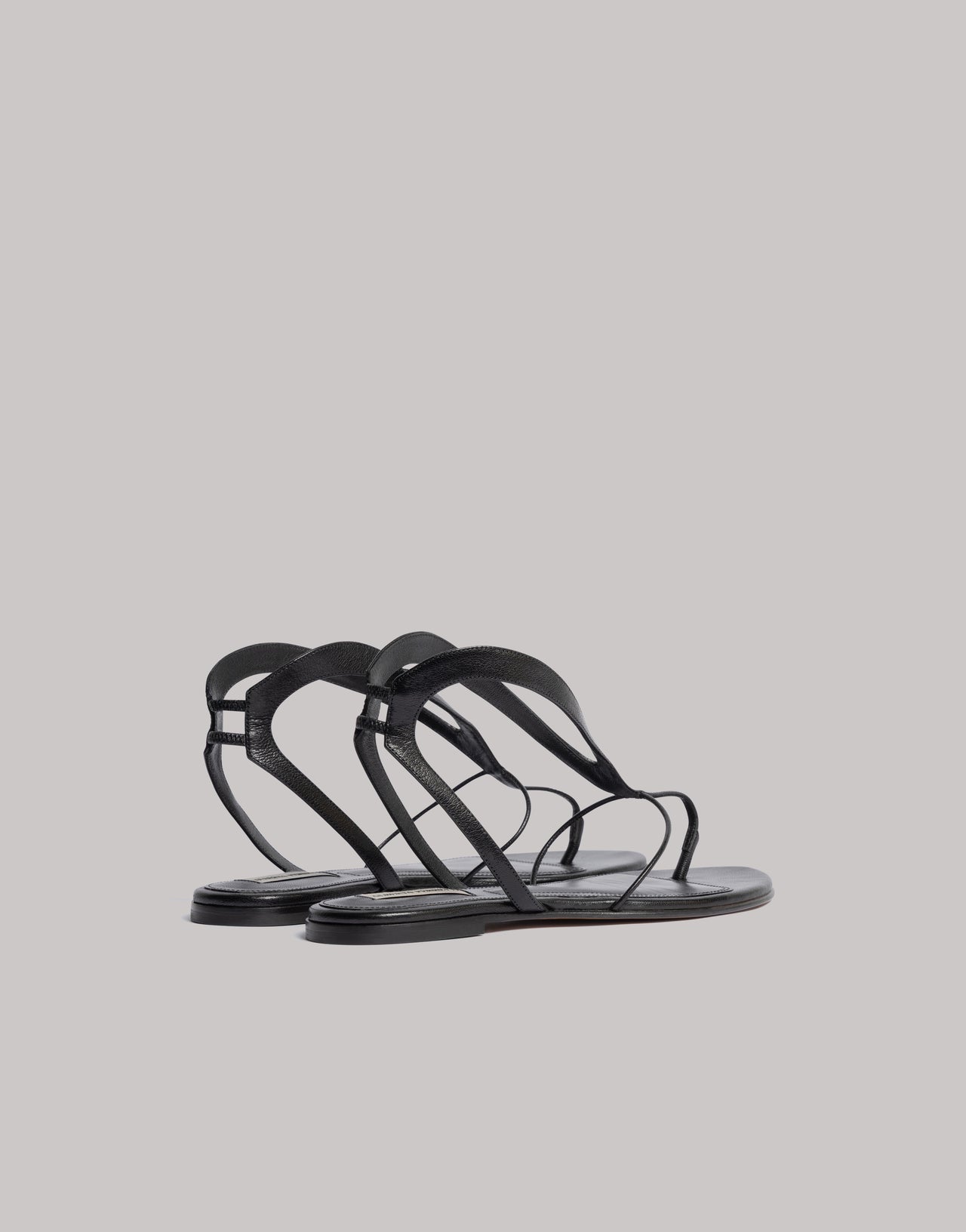 Leather sandals 黑色 Alberta Ferretti Boutique Online 3