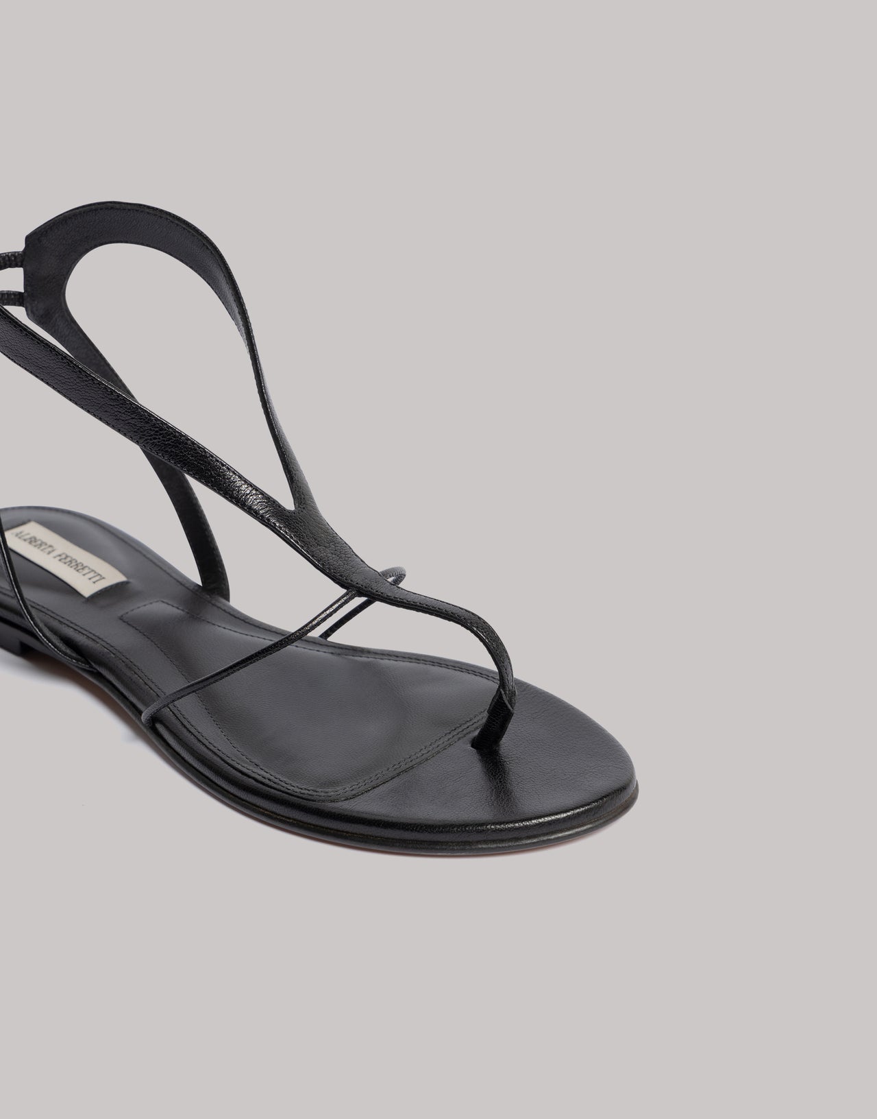 Leather sandals 黑色 Alberta Ferretti Boutique Online 4
