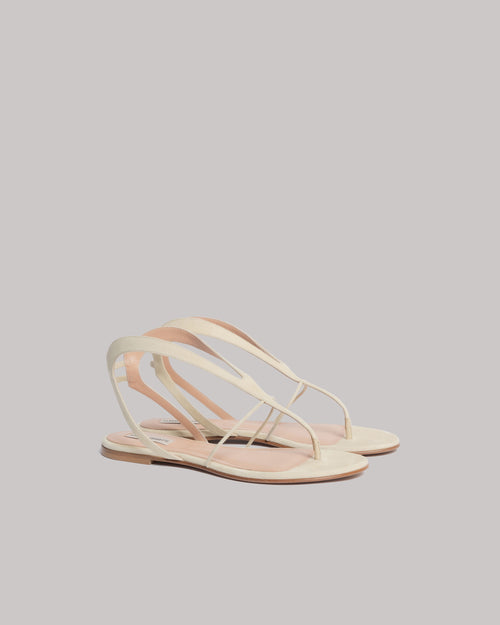Suede sandals 象牙 Alberta Ferretti Boutique Online 0