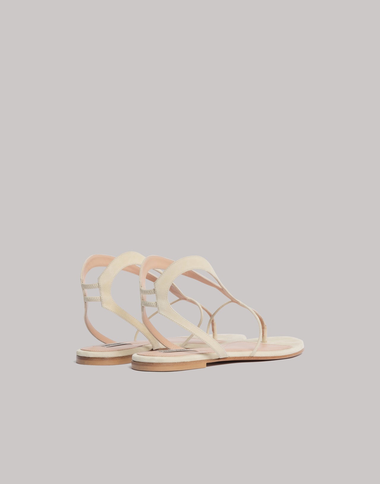 Sandales en daim 象牙 Alberta Ferretti Boutique Online 3