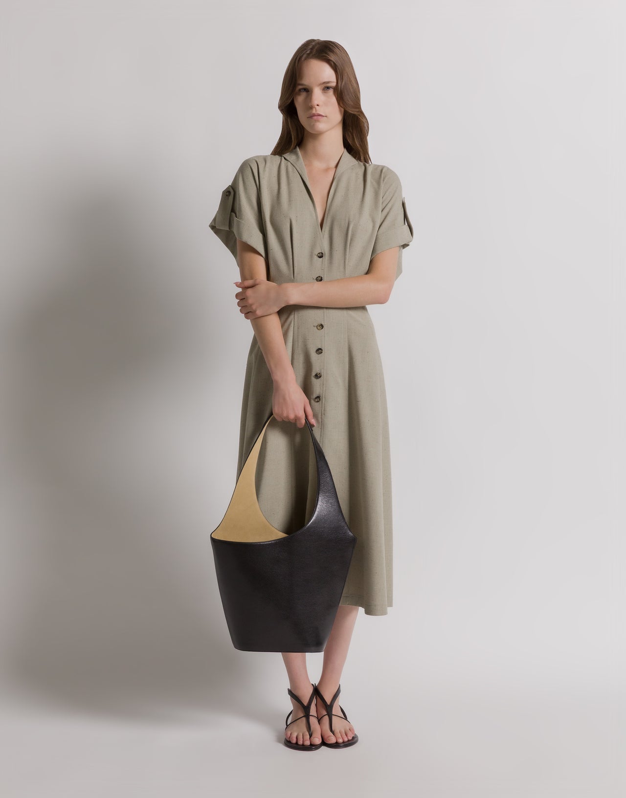 Borsa scultorea in pelle 黑色 Alberta Ferretti Boutique Online 2