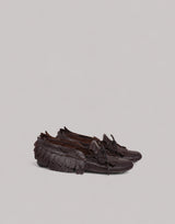 Loafer in pelle con frange