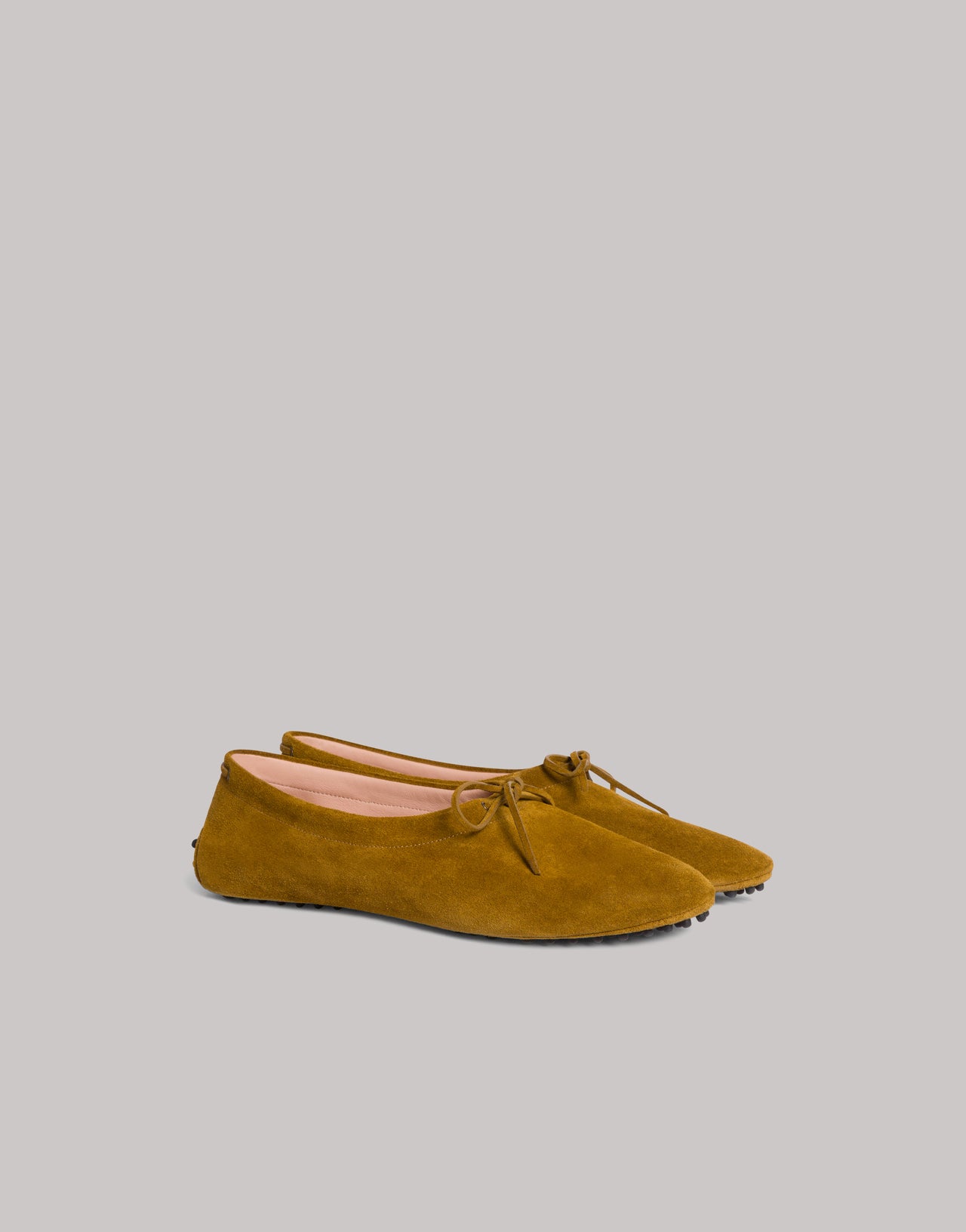 Loafer in pelle scamosciata Beige Alberta Ferretti Boutique Online 1
