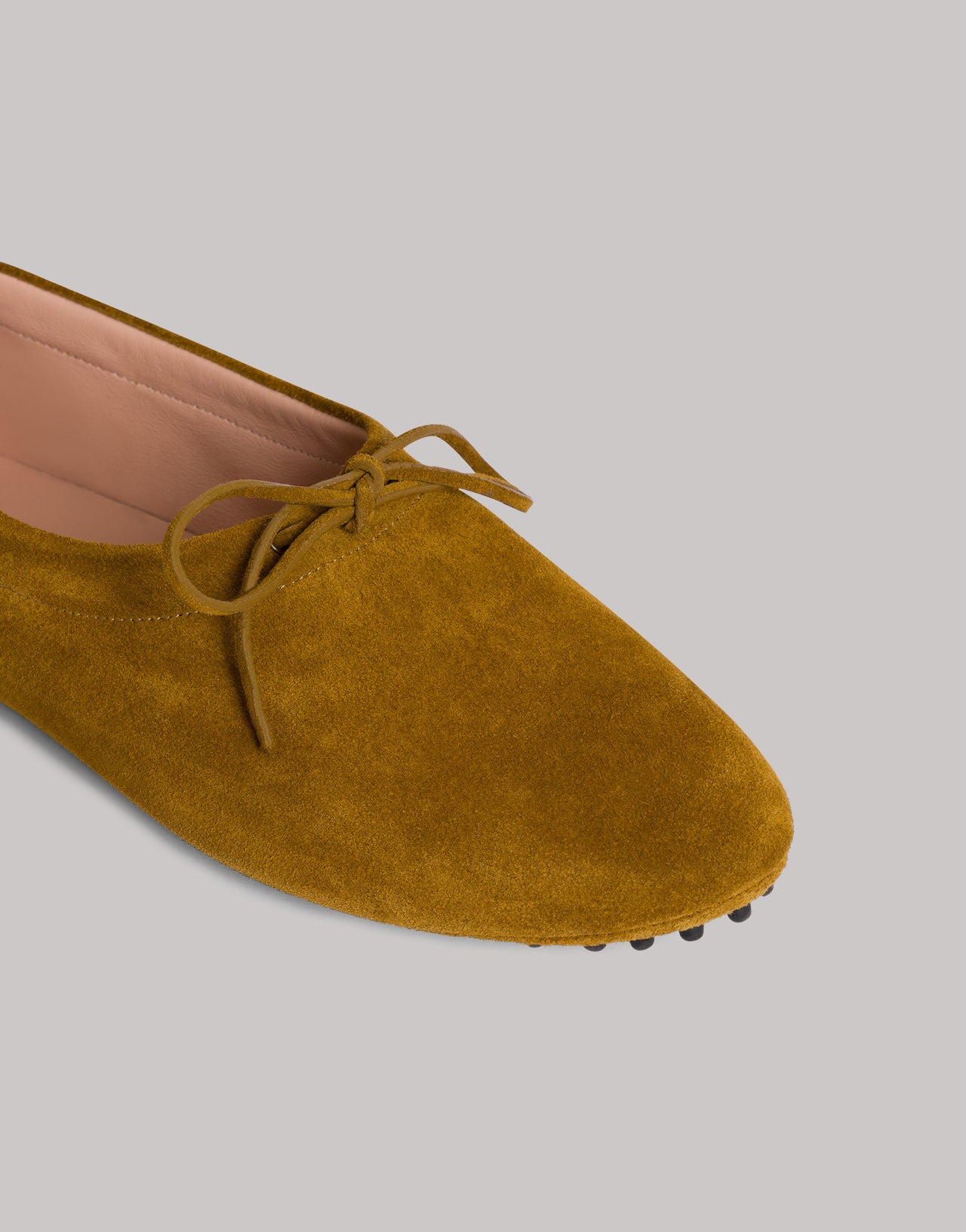 Loafer in pelle scamosciata Beige Alberta Ferretti Boutique Online 4