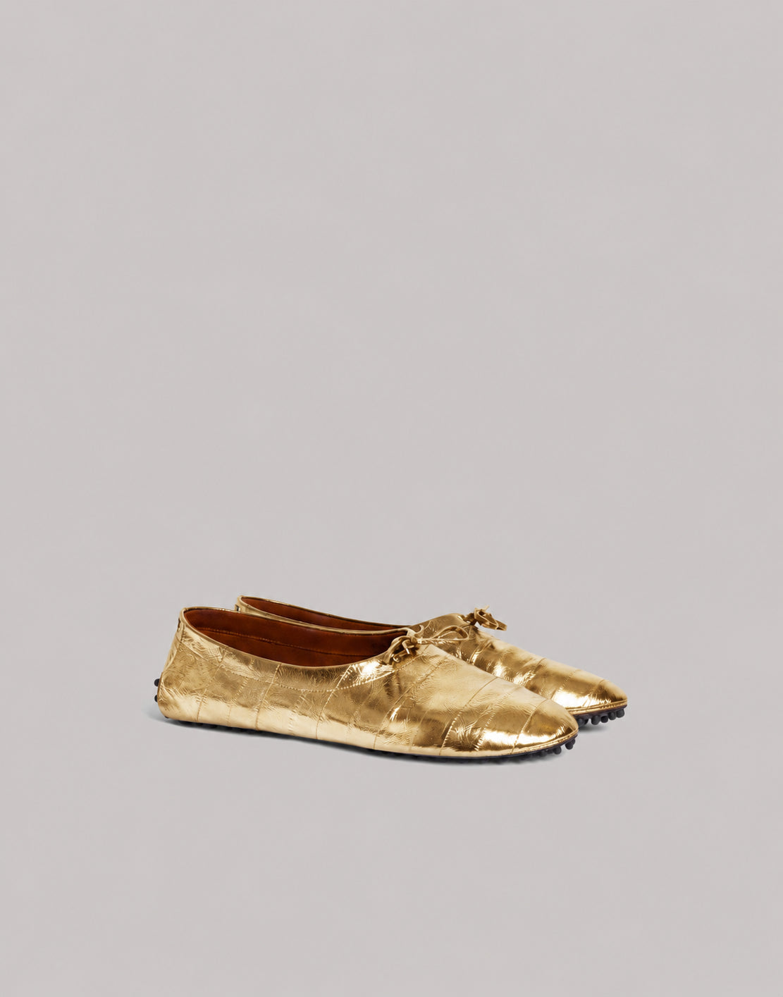 Loafer aus Aalhaut Gold Alberta Ferretti Boutique Online 1