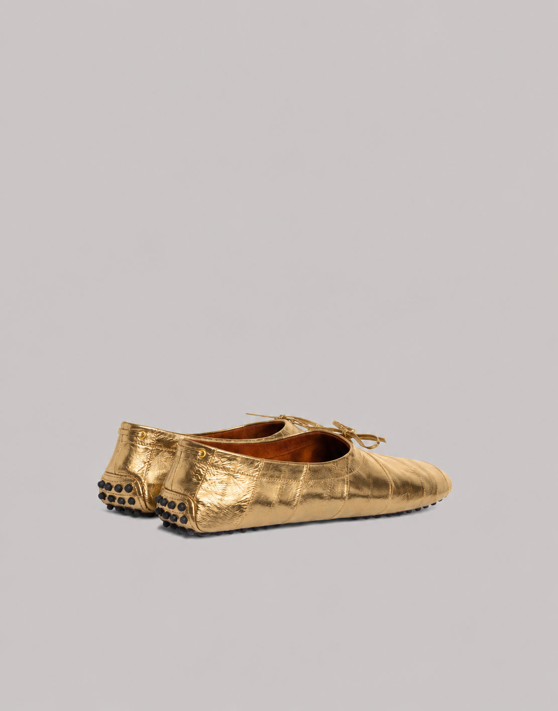 Loafer aus Aalhaut Gold Alberta Ferretti Boutique Online 2