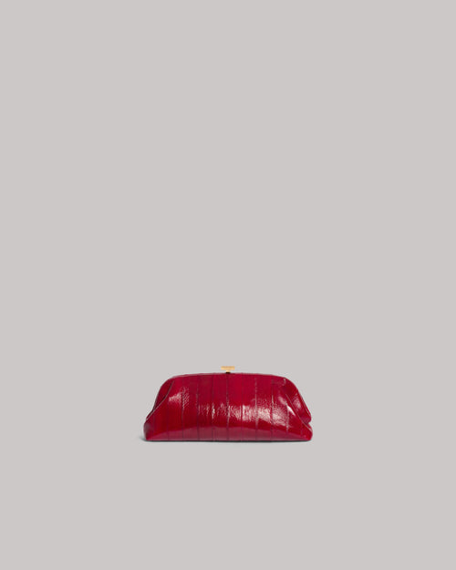 Mini pouch in eel leather Red Alberta Ferretti Boutique Online 0