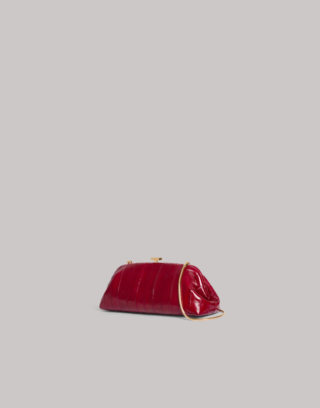 Mini pouch in eel leather Red Alberta Ferretti Boutique Online 3