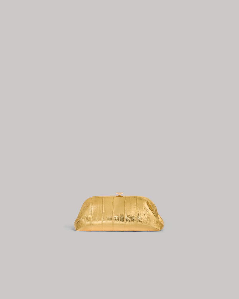 Mini pouch in eel leather Gold Alberta Ferretti Boutique Online 0