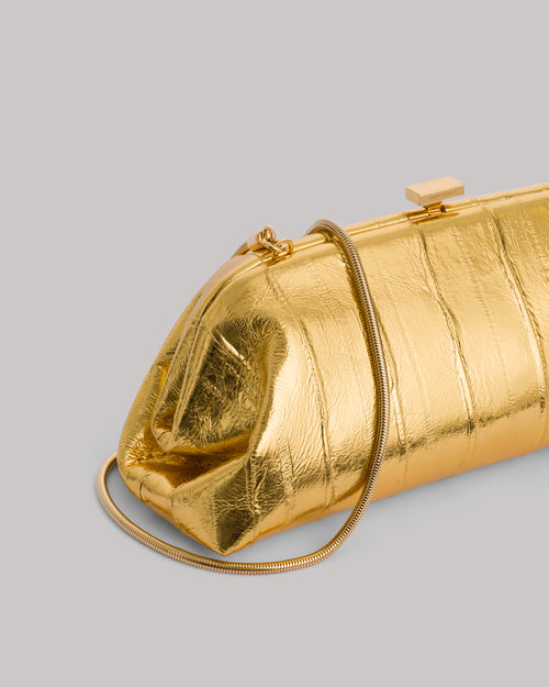 Mini pouch in eel leather